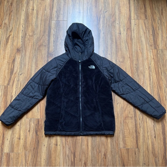 The North Face Perseus Reversible Hooded Fleece Jacket in Black Fits XS-S - Picture 4 of 16